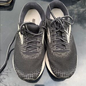 Brooks Black and White  Athletic Shoes
